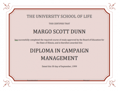 diploma in campaign management